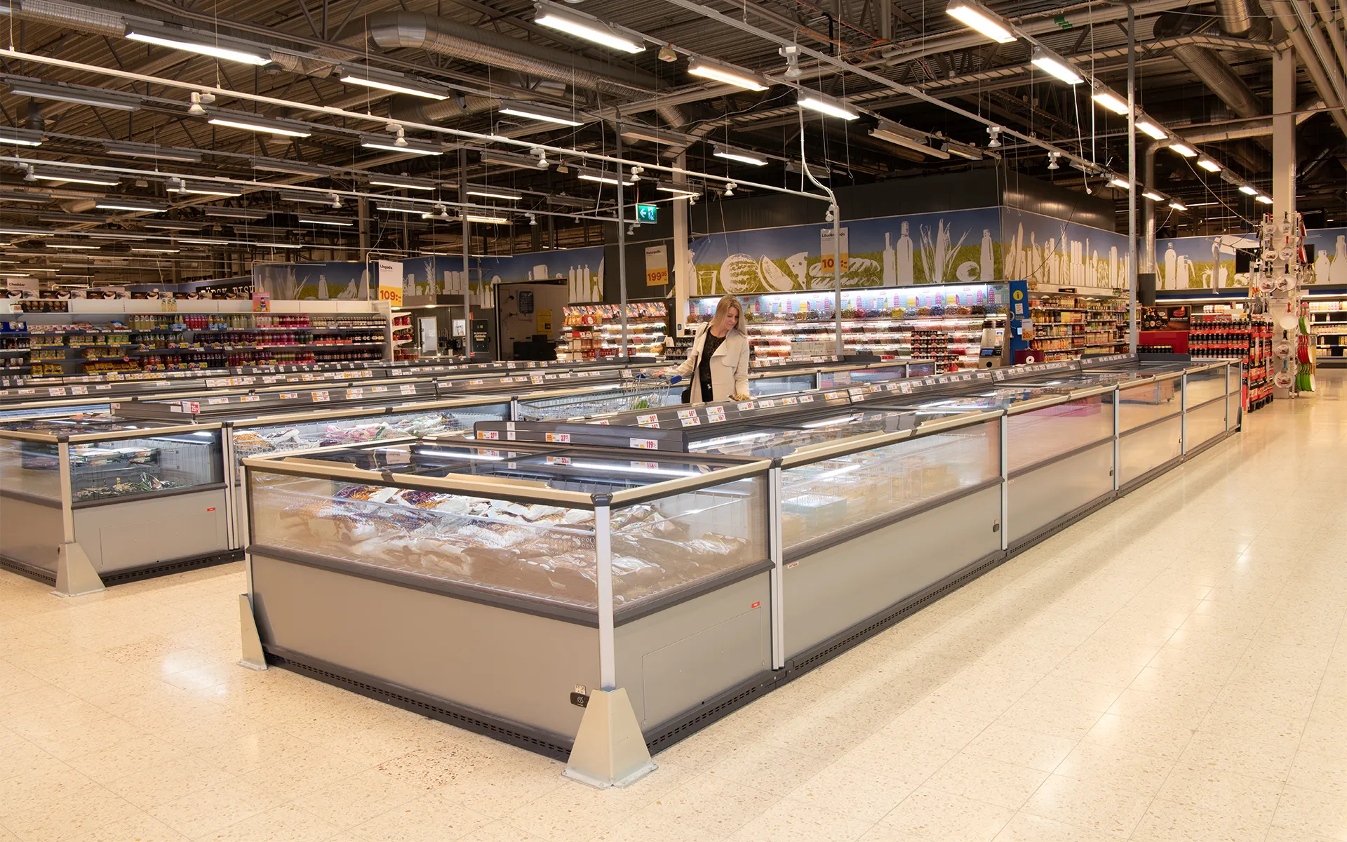 Islas de congeladores plug-in en Suecia